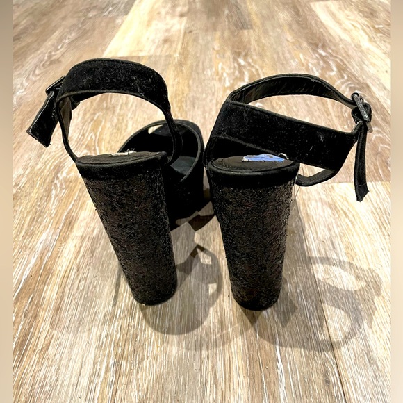 CAPE ROBBIN black sparkly heels - Picture 4 of 6